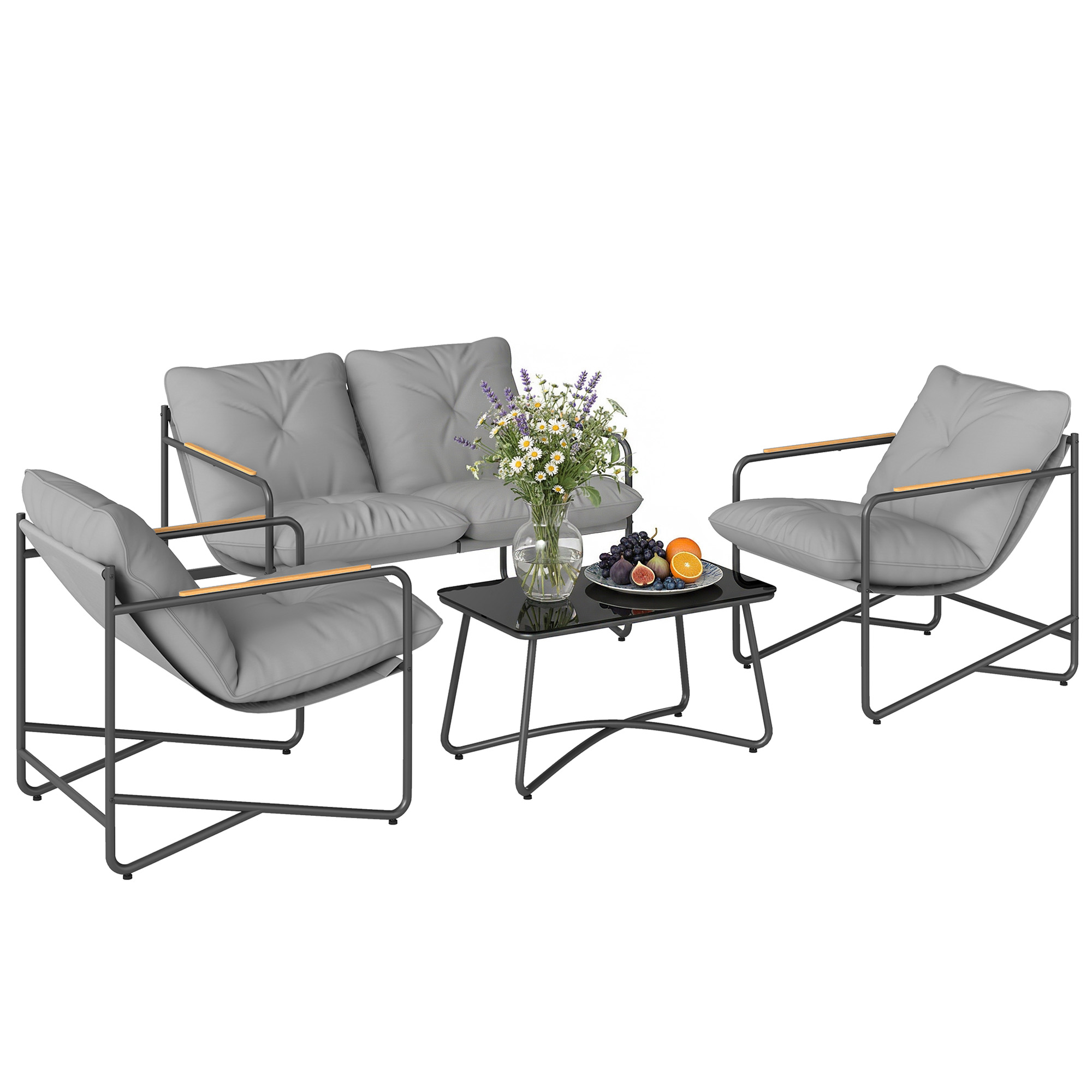 Immagine prodotto - Set salotto da giardino 4 pezzi