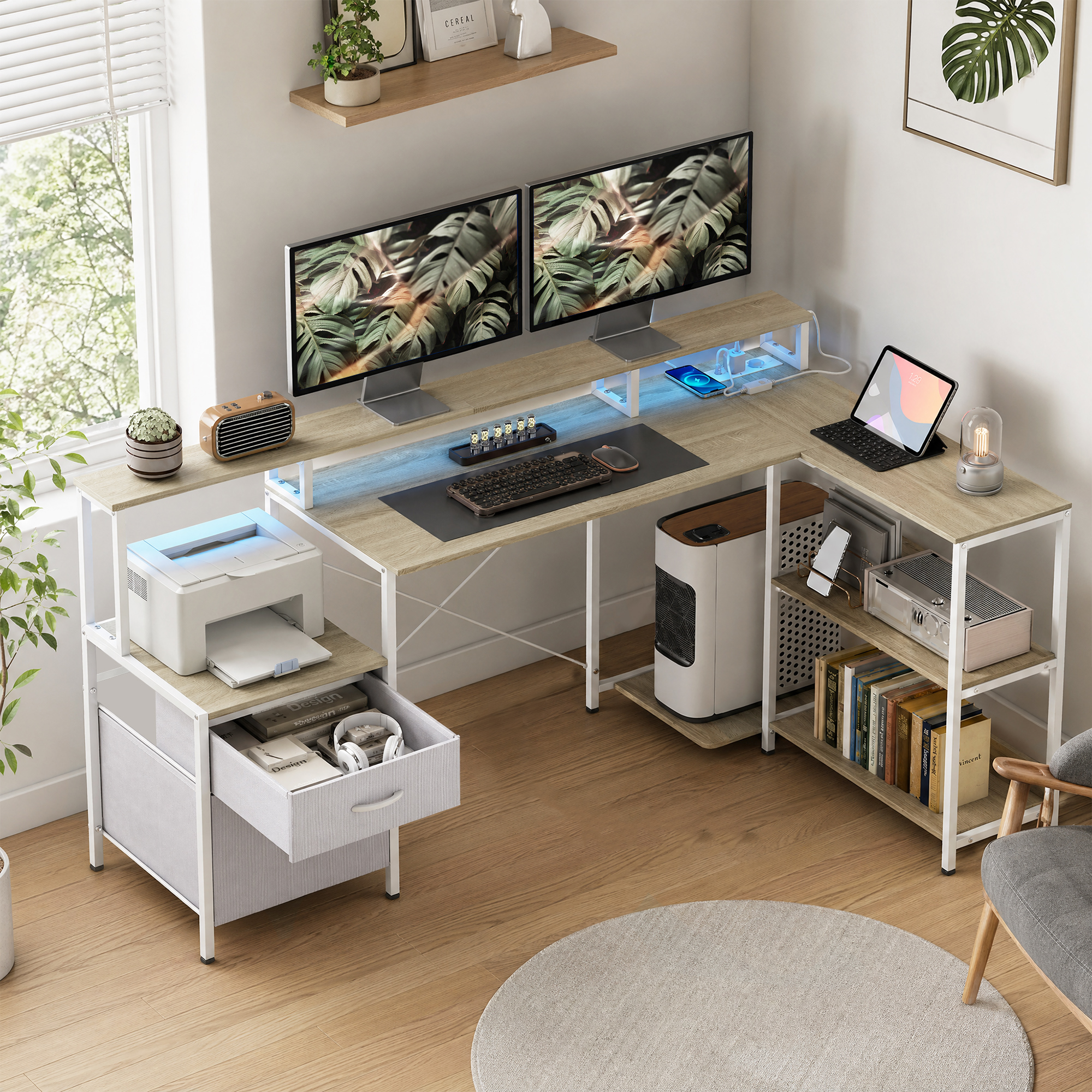 Immagine prodotto - scrivania angolare per computer 3