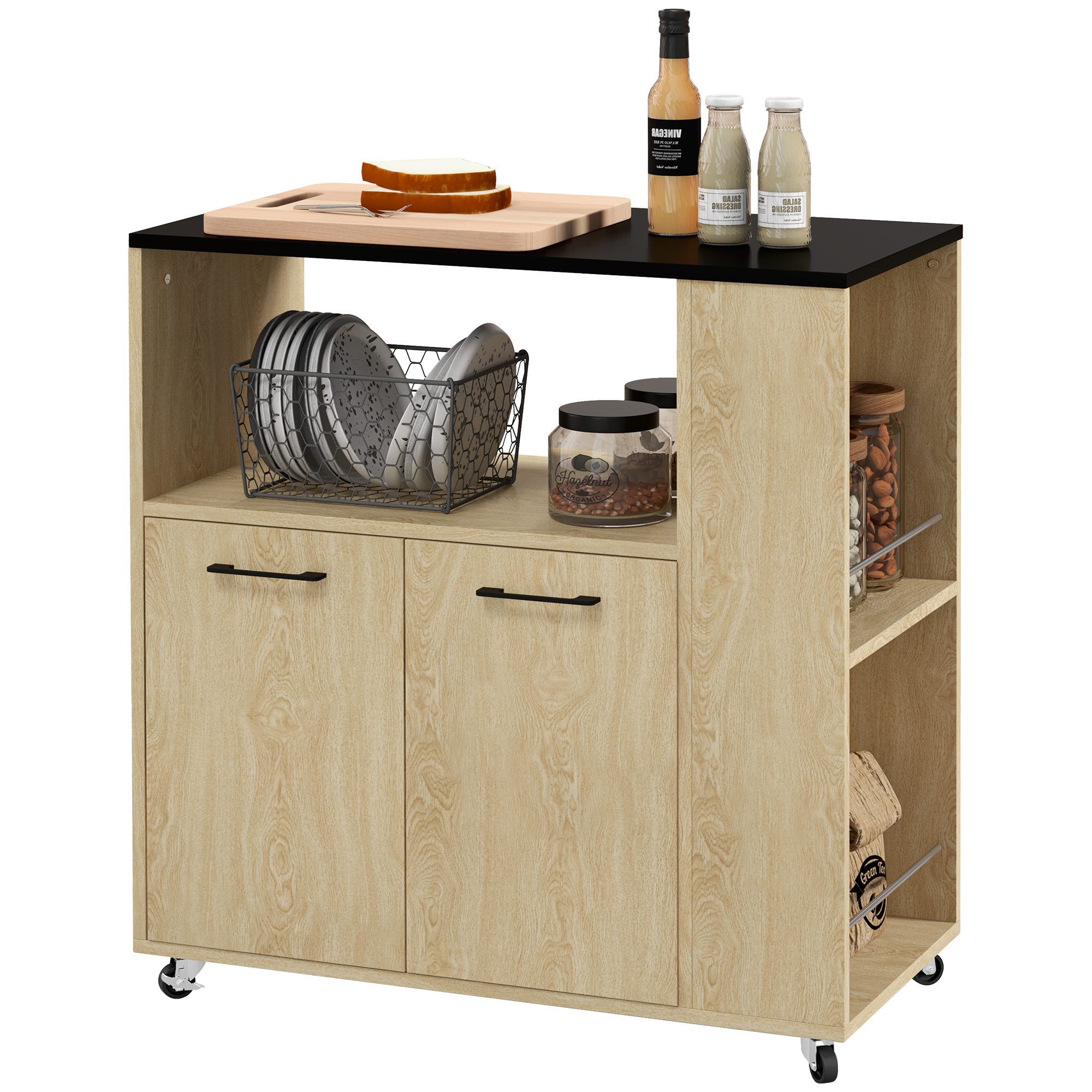 Carrello da cucina con ruote vista principale