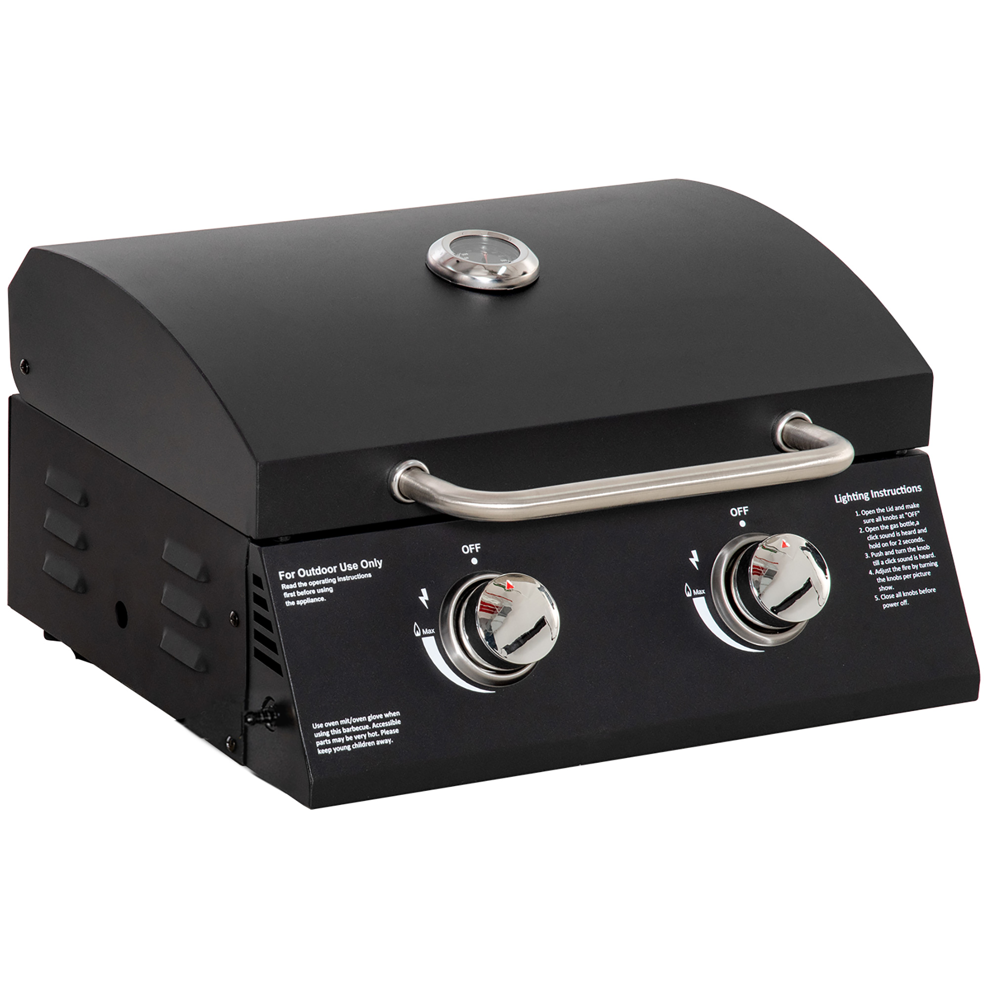Dettaglio - Barbecue a gas 2 bruciatori portatile