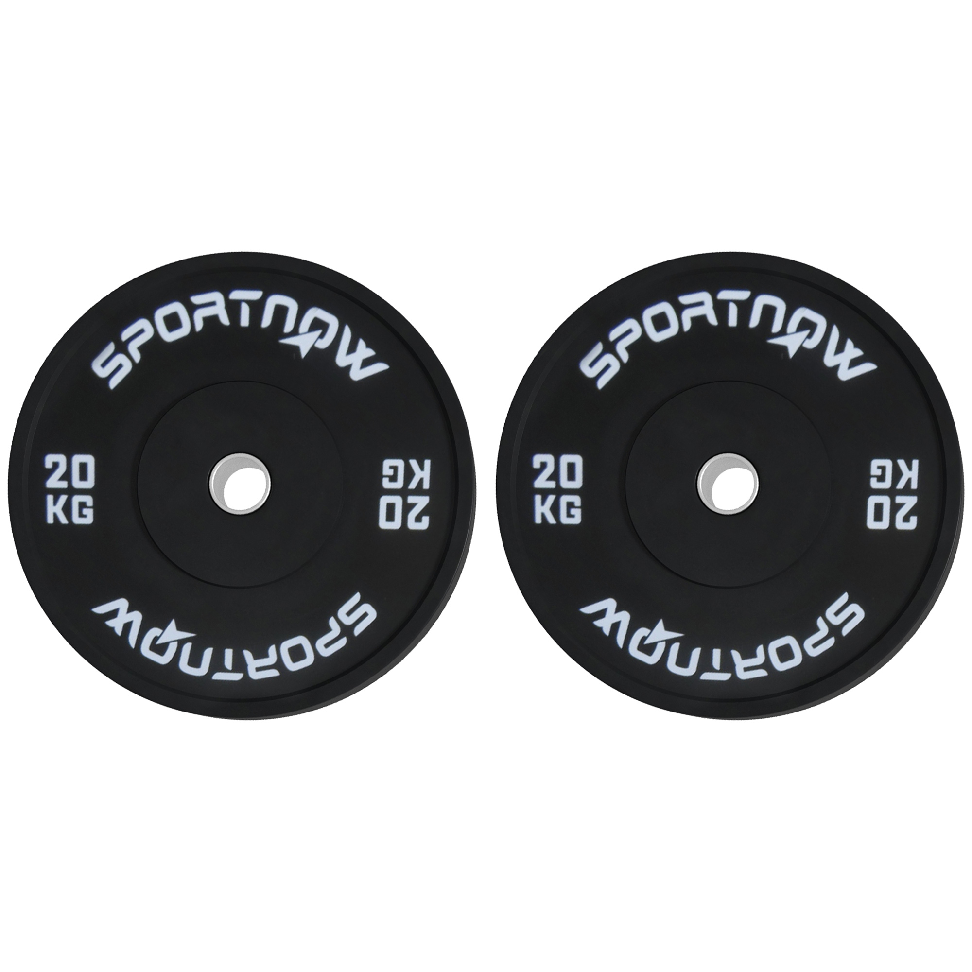 Immagine prodotto - Set 2 dischi palestra 20kg nero
