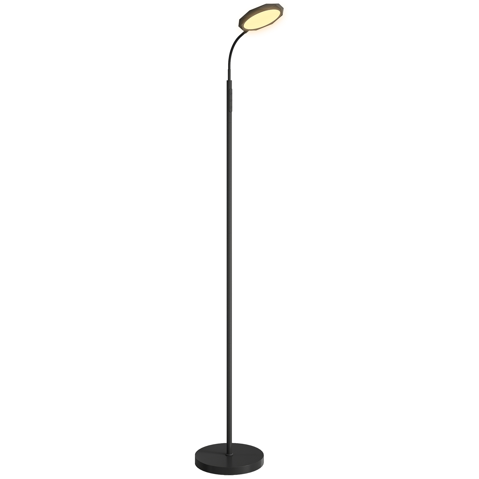 Dettaglio lampada da terra LED orientabile