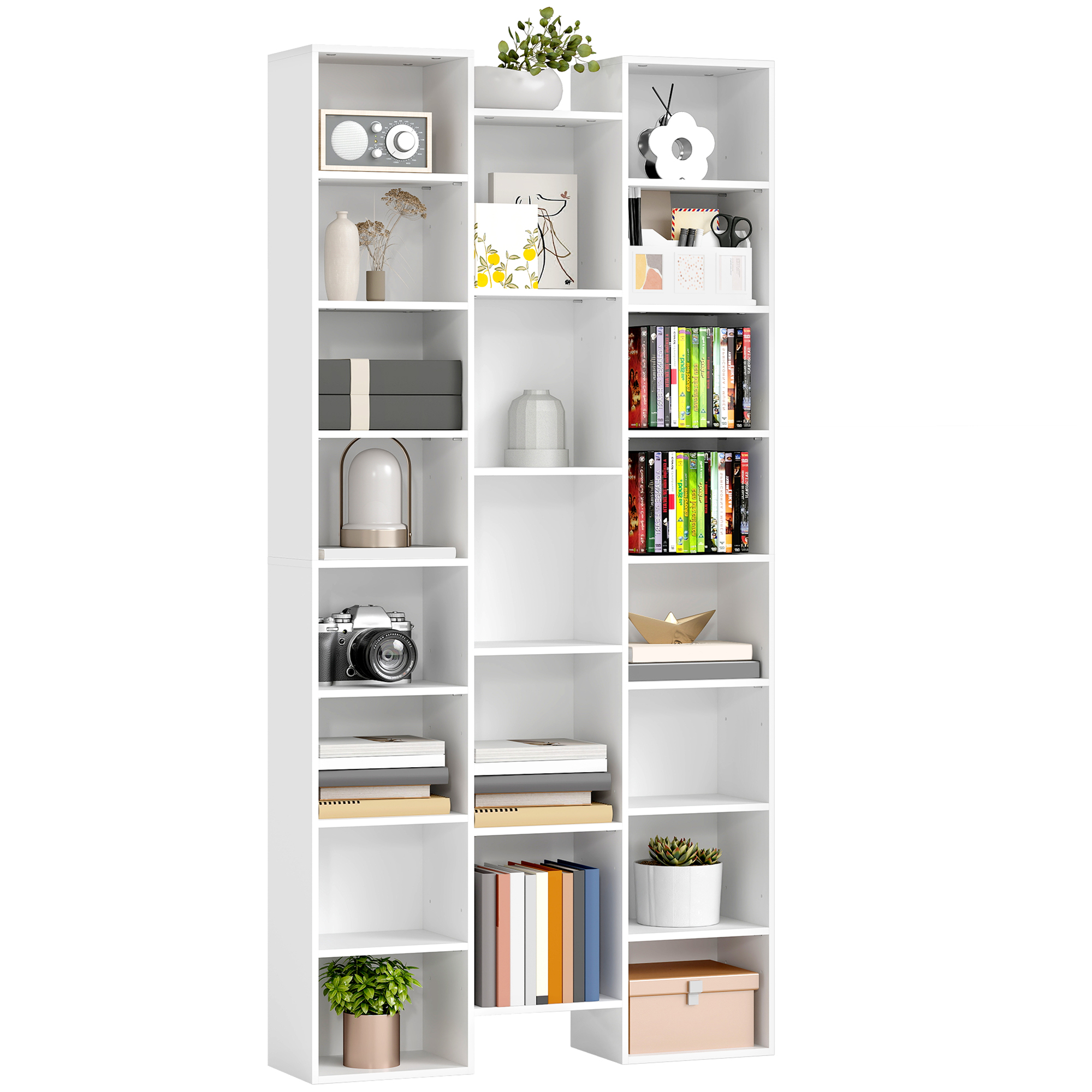 Immagine prodotto - Libreria moderna in legno bianco