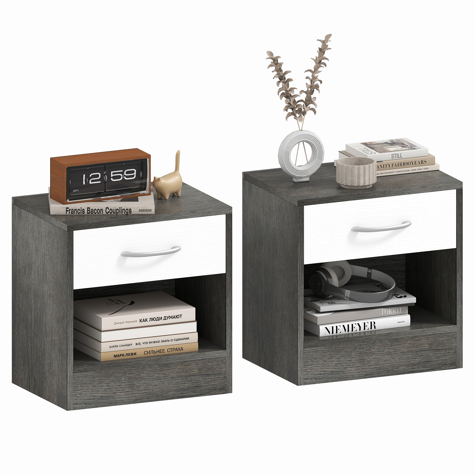 Immagine prodotto - Set 2 comodini moderni