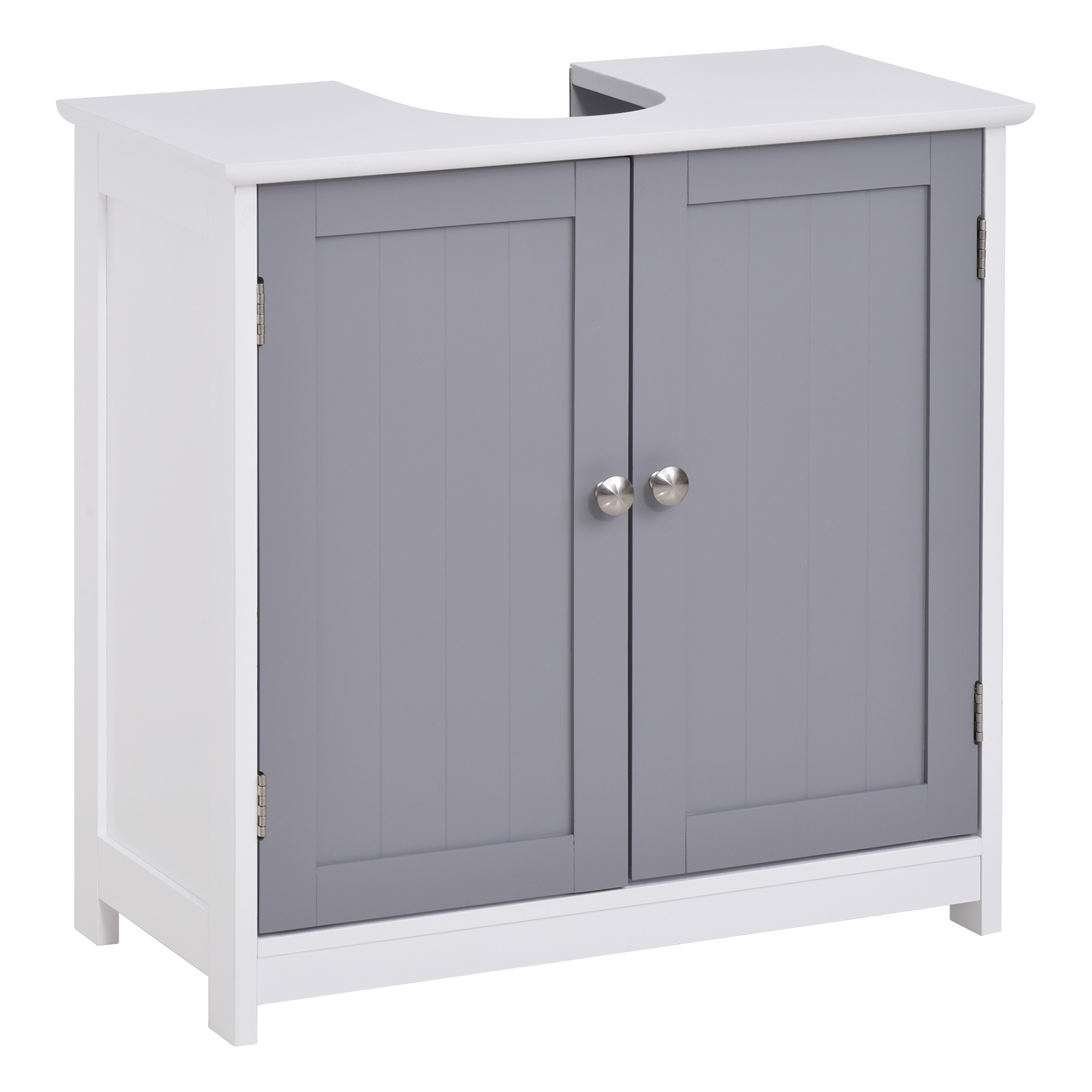 Immagine prodotto - Mobile sottolavabo per bagno bianco e grigio