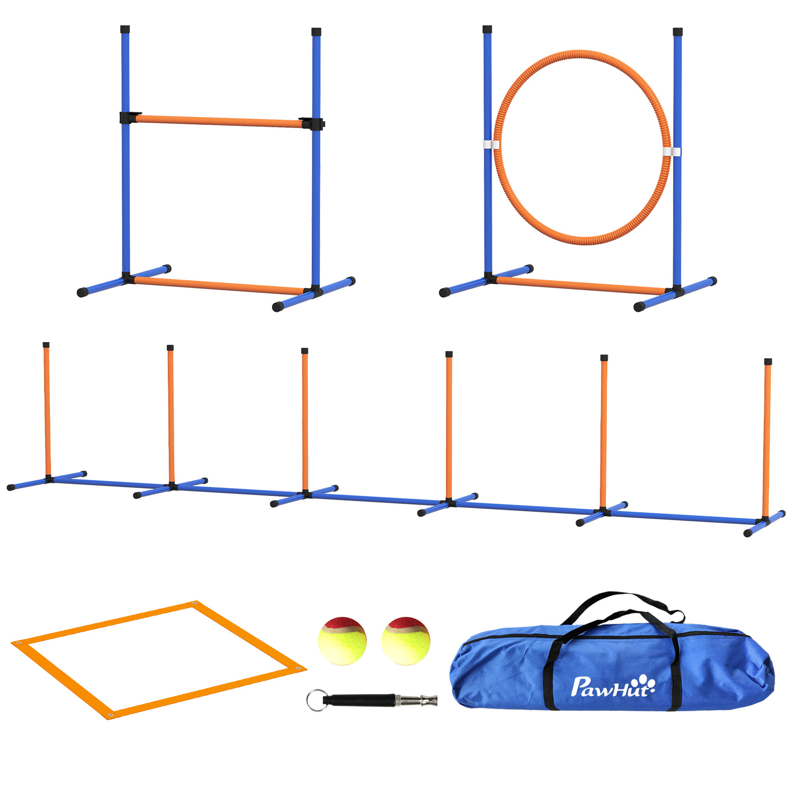 Immagine prodotto - Dettaglio ostacoli e accessori set agility