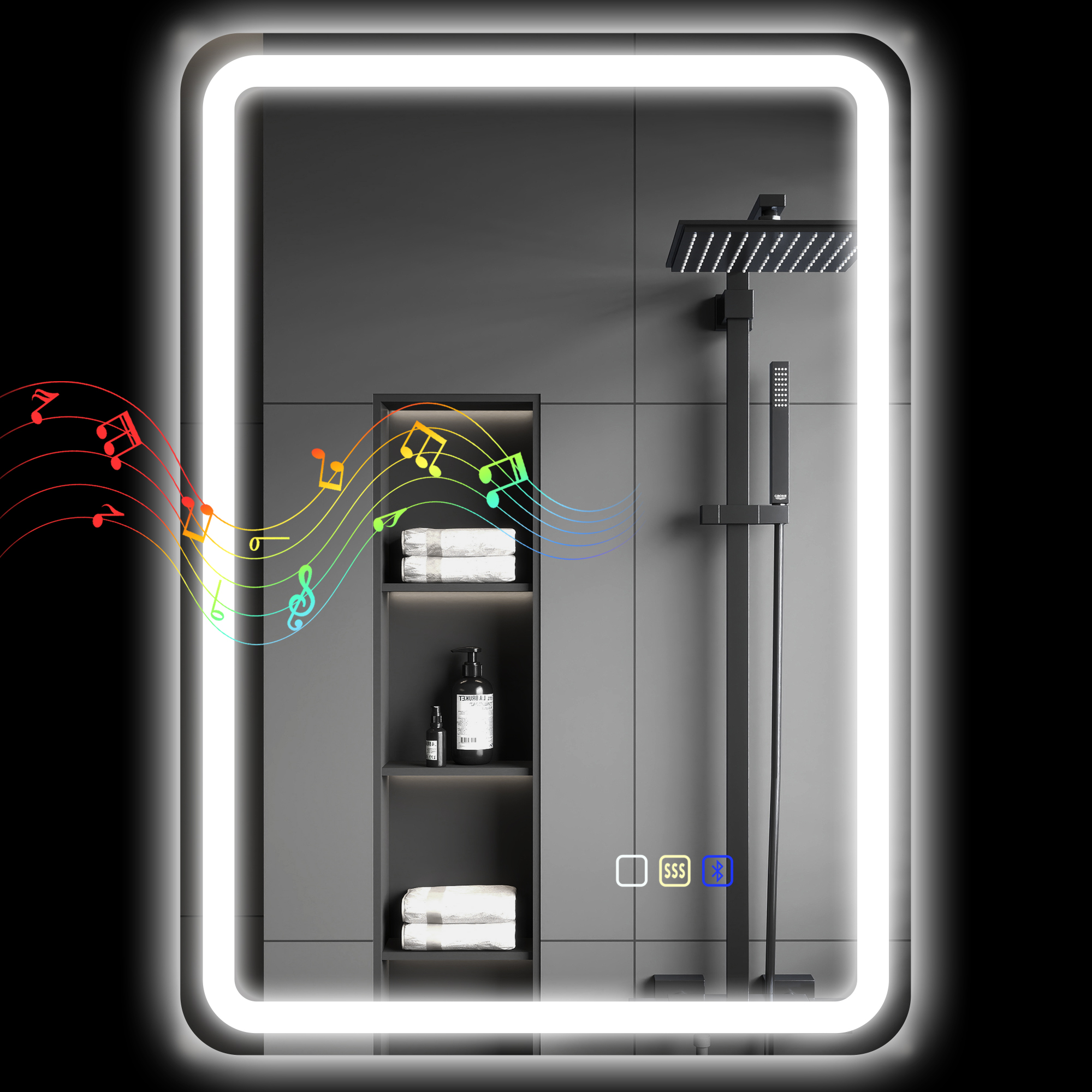 Immagine prodotto - Specchio Bagno LED 70x50x3.5 cm