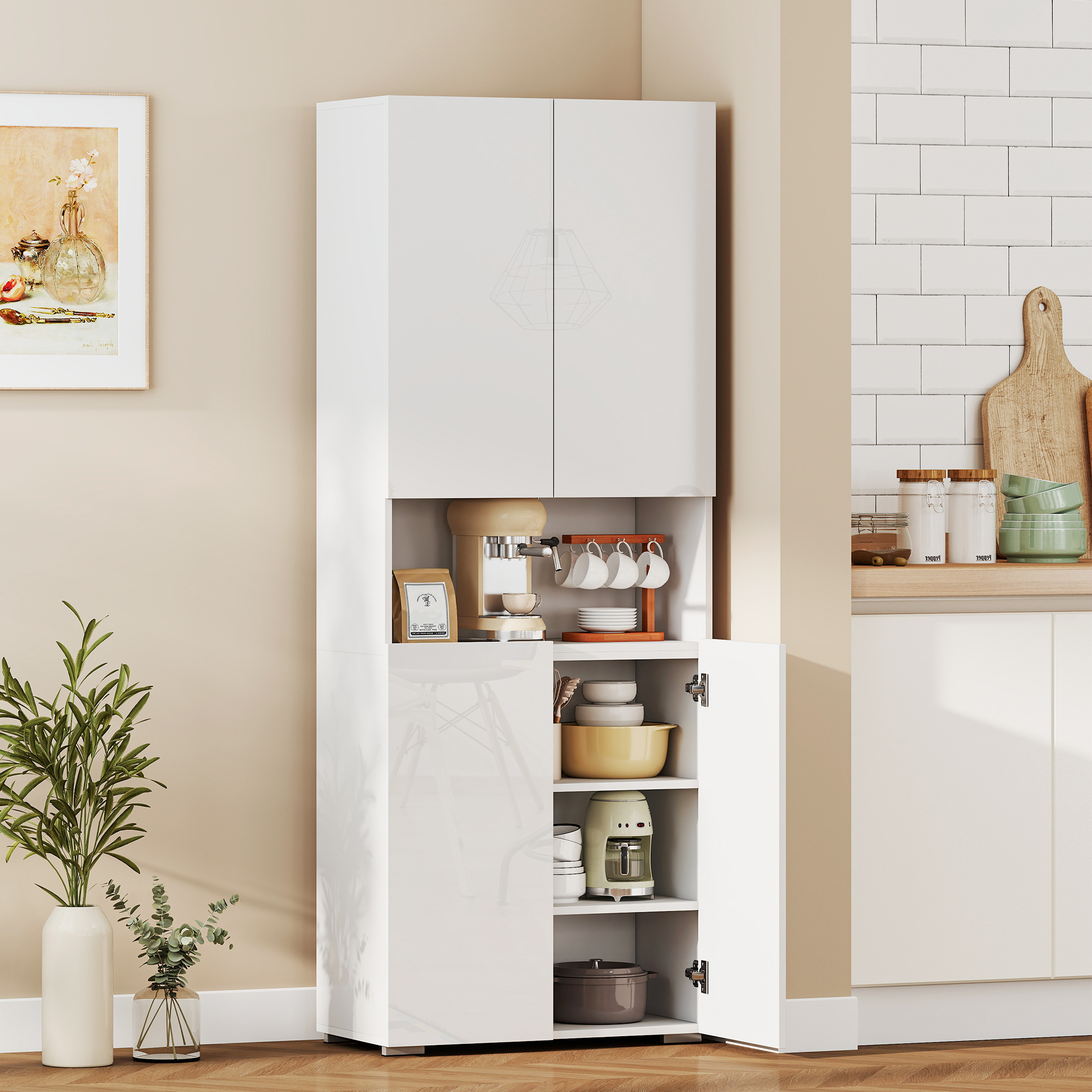 Vista prodotto - Mobile contenitore moderno per casa e cucina