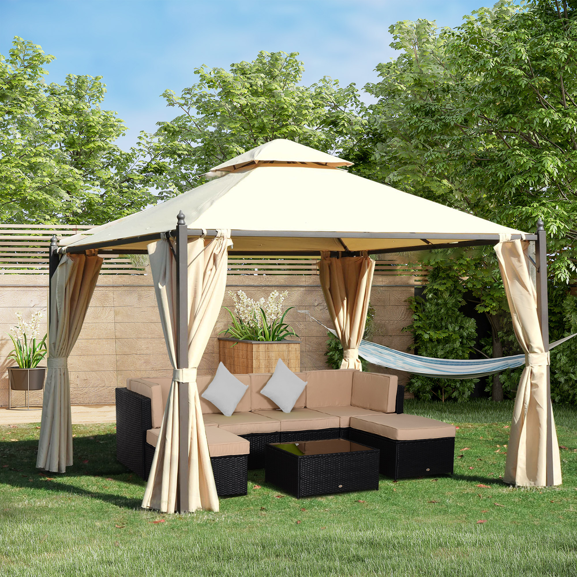 Immagine prodotto - Gazebo con 4 tende laterali
